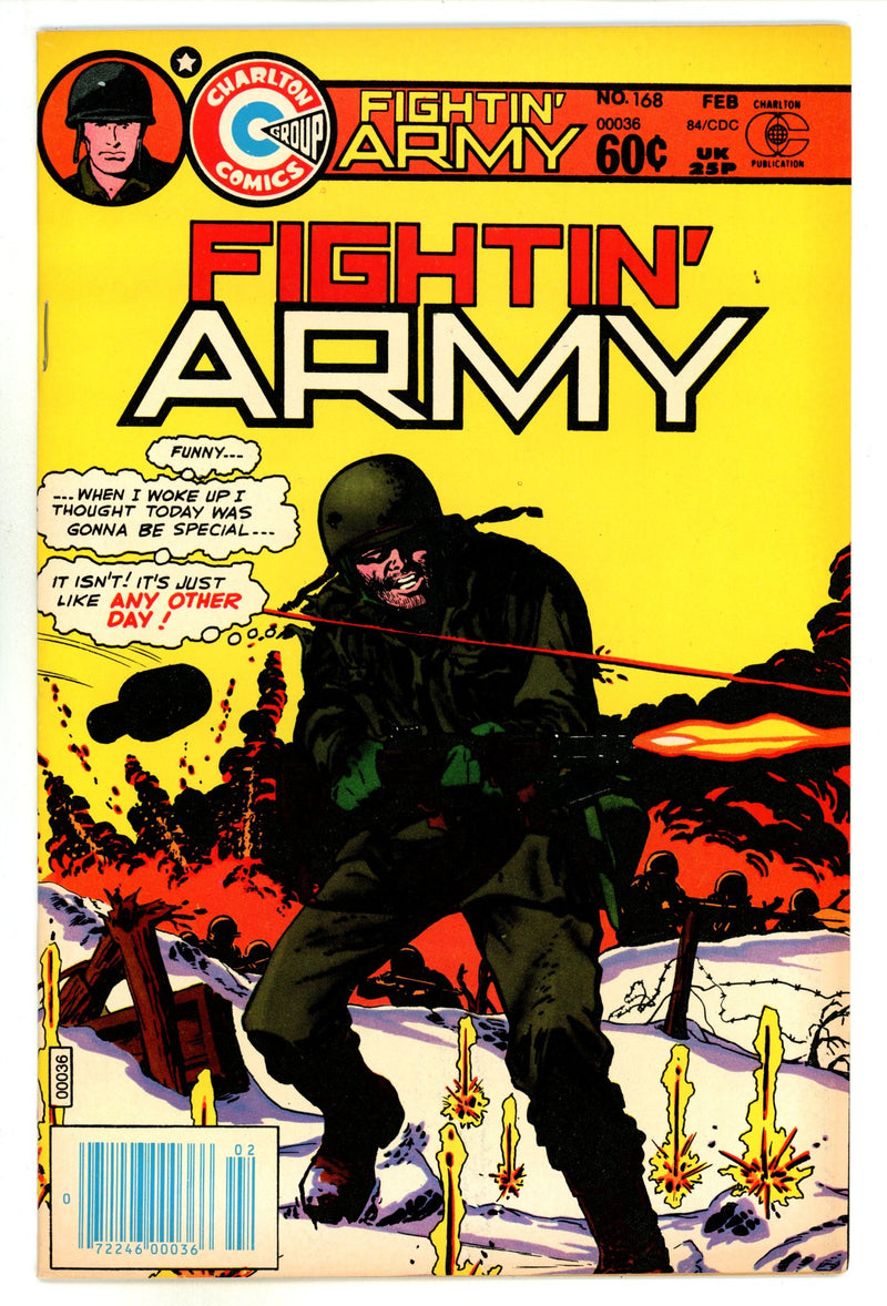 Fightin' Army 168 VF+ (8.5) (1984) 