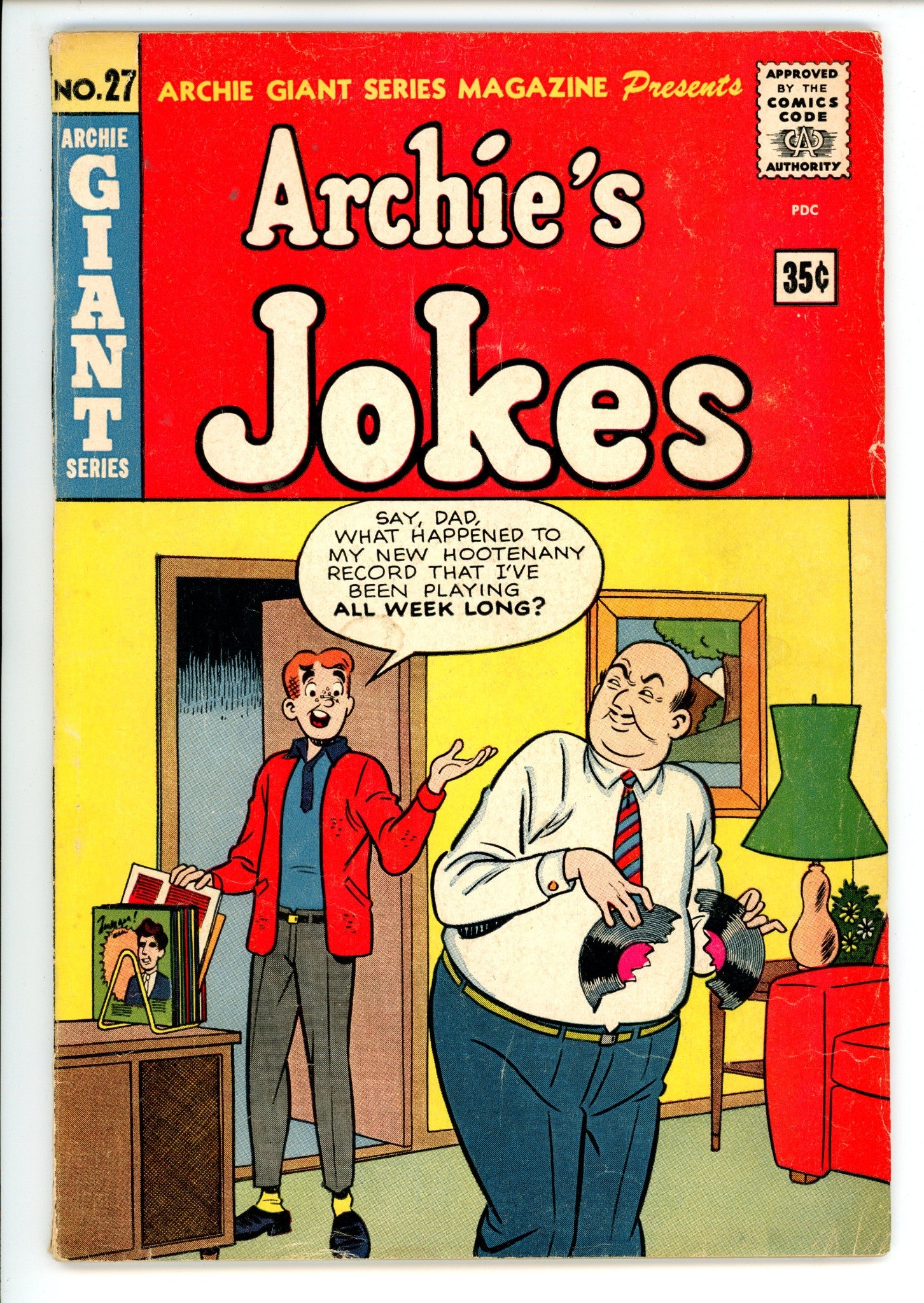 Archie Giant Series Magazine 27 Coupon Clipped (1964) Canadian Price Variant 