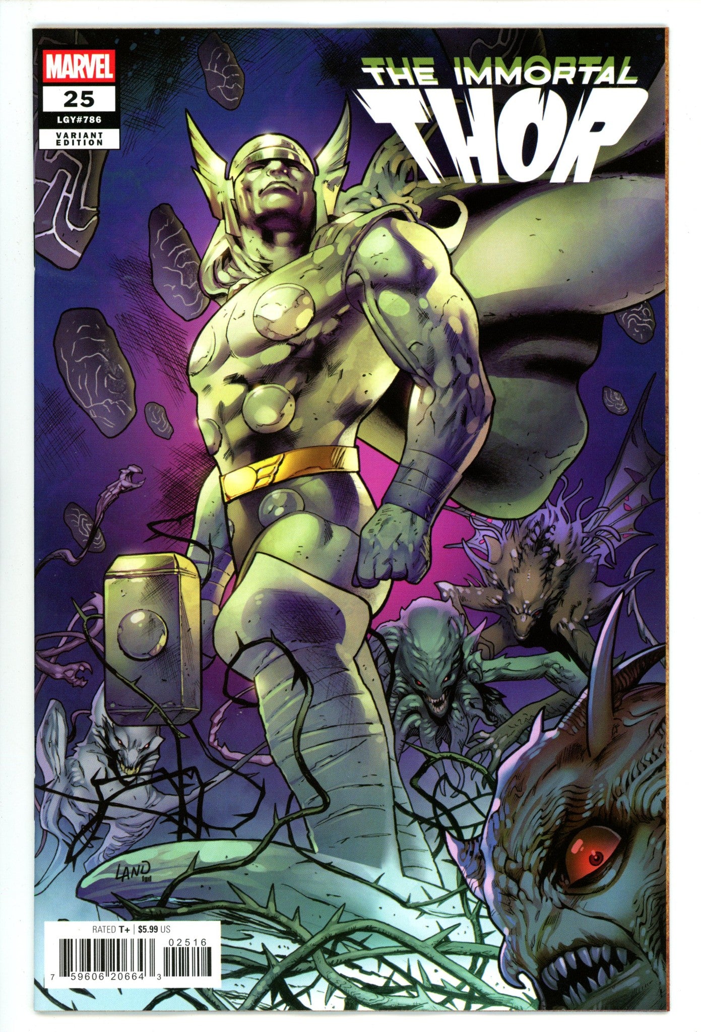 Immortal Thor  25 Land  Incentive Variant VF/NM  (2025)