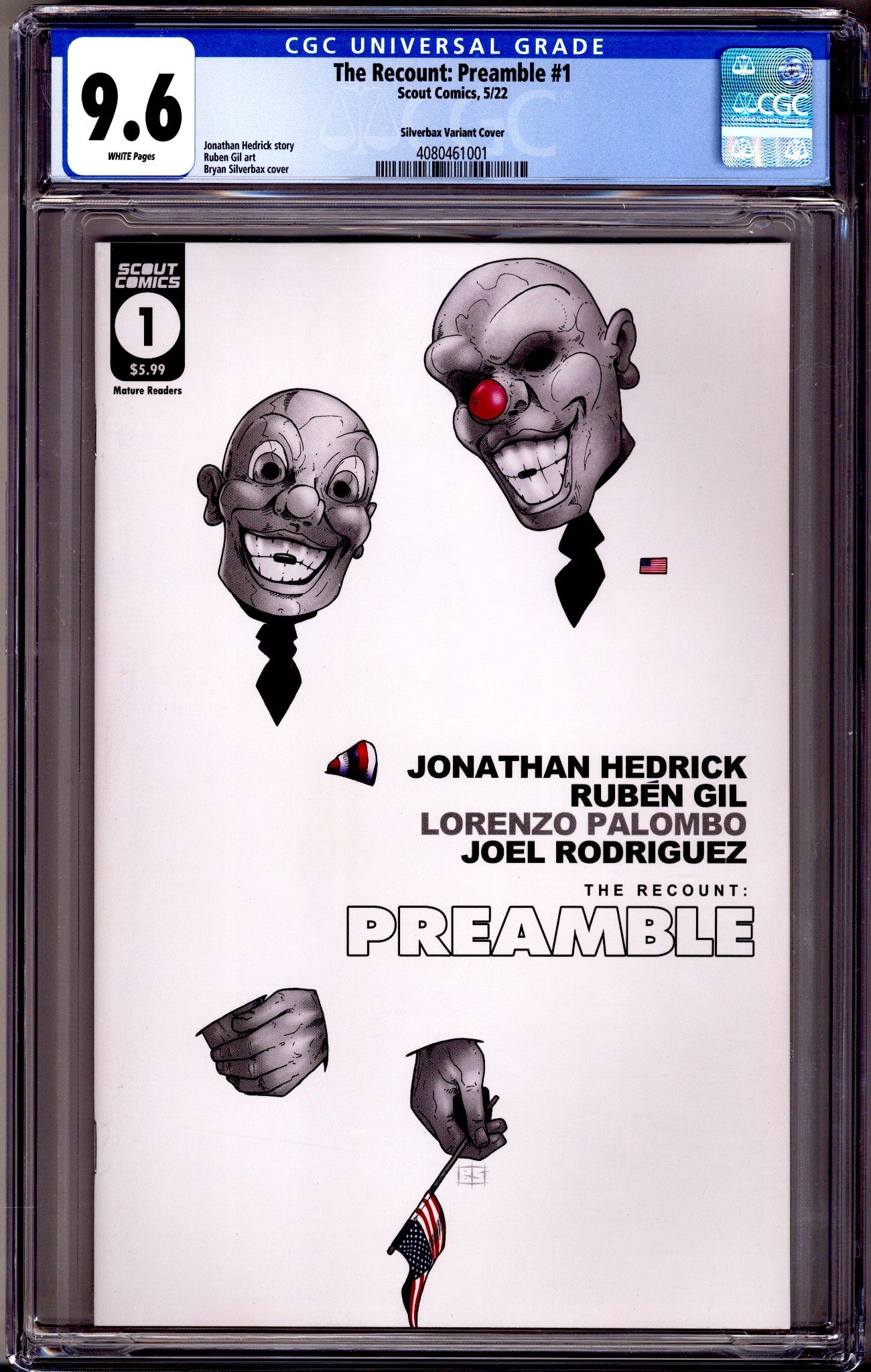 The Recount: Preamble 1 CGC 9.6 (NM+) (2022) Silverbax Variant