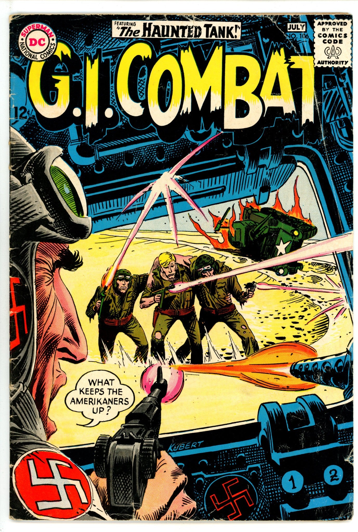 G.I. Combat Vol 1 106 VG- (3.5) (1964) 