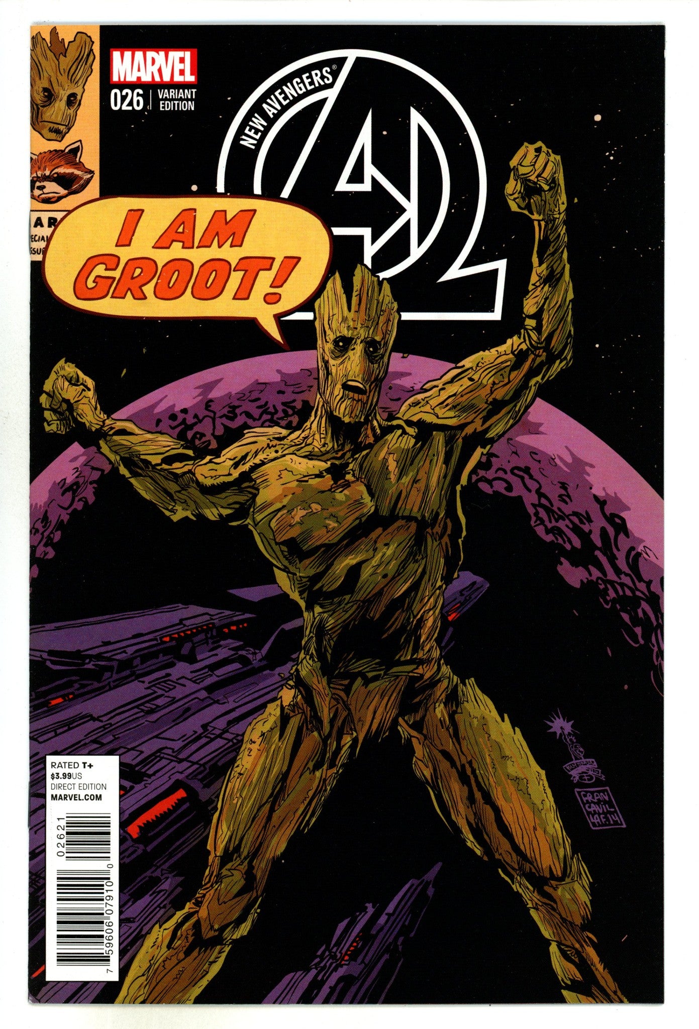 New Avengers Vol 3 26 High Grade (2015) Francavilla Variant 