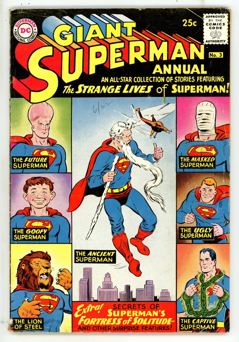 Superman Annual Vol 1 3 VG (4.0) (1961) 