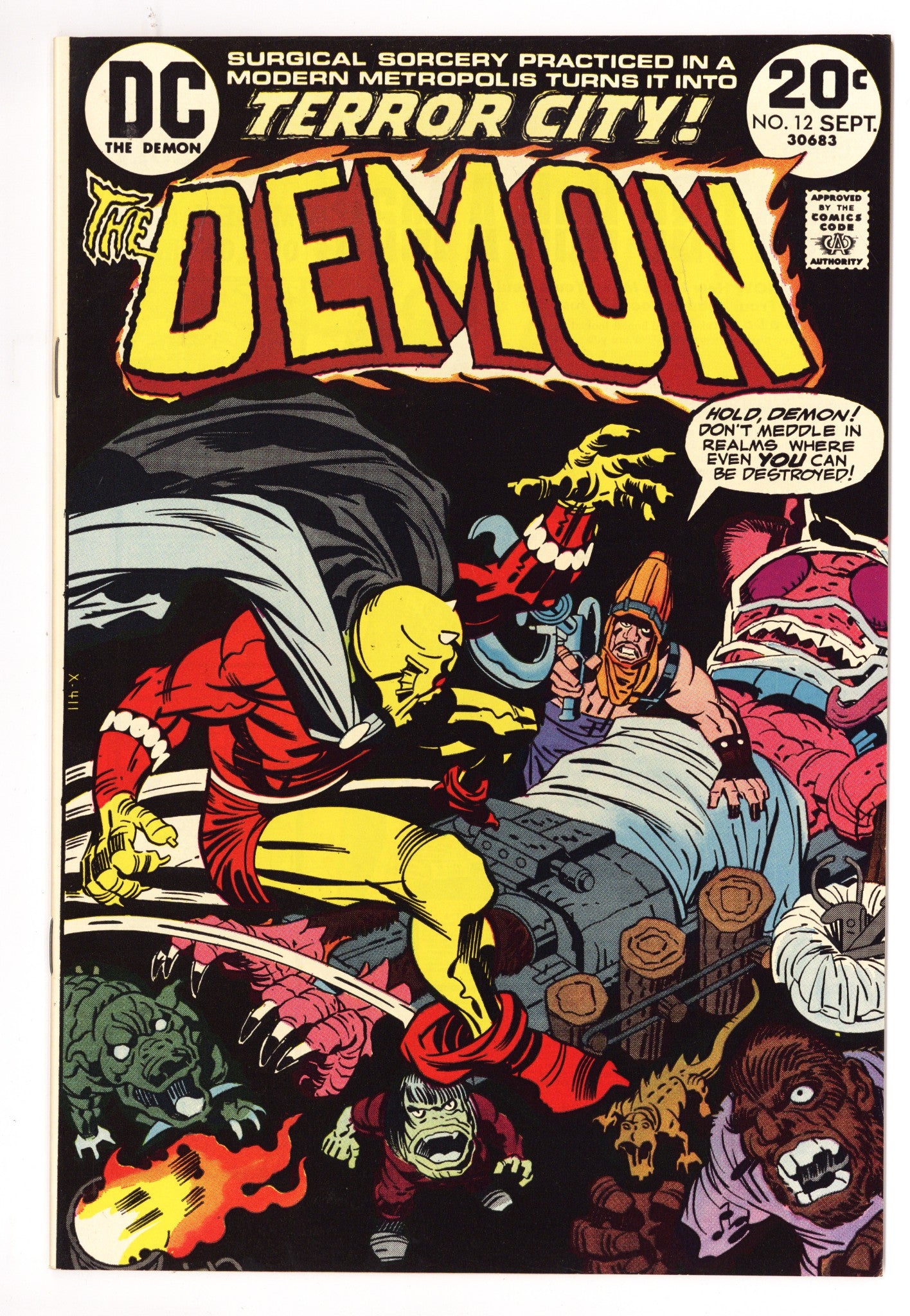 The Demon Vol 1 12  NM- (9.2)   (1973)        