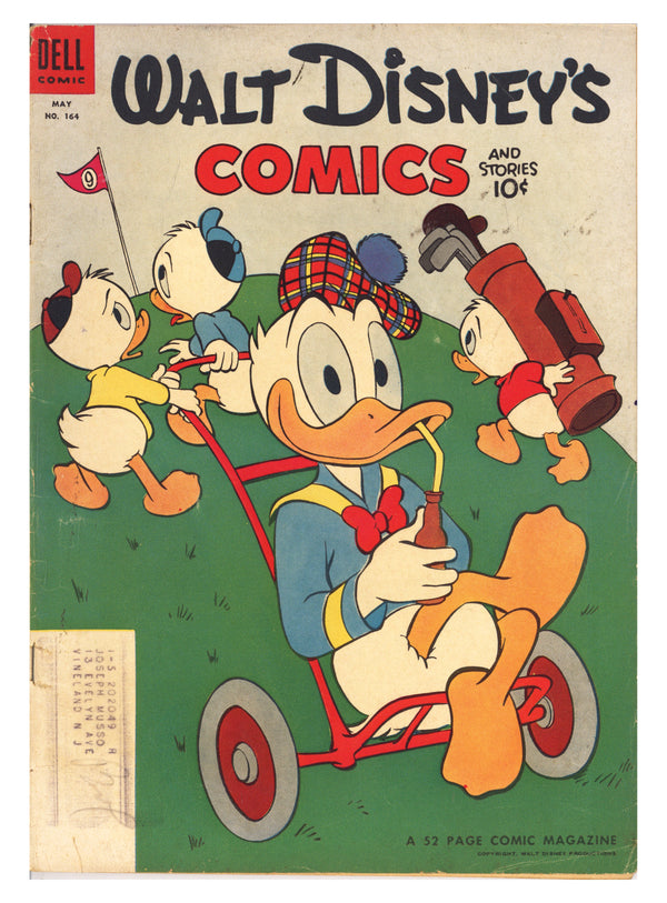 Walt Disney's Comics and Stories Vol 14 8 (164) VG+ (4.5) (1954)