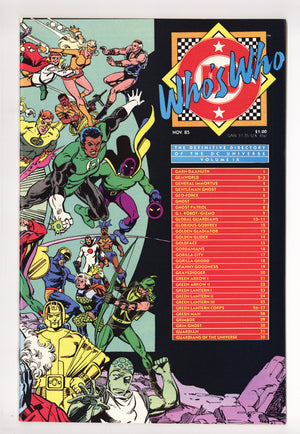 Who's Who: The Definitive Directory of the DC Universe 9 High Grade (1985)