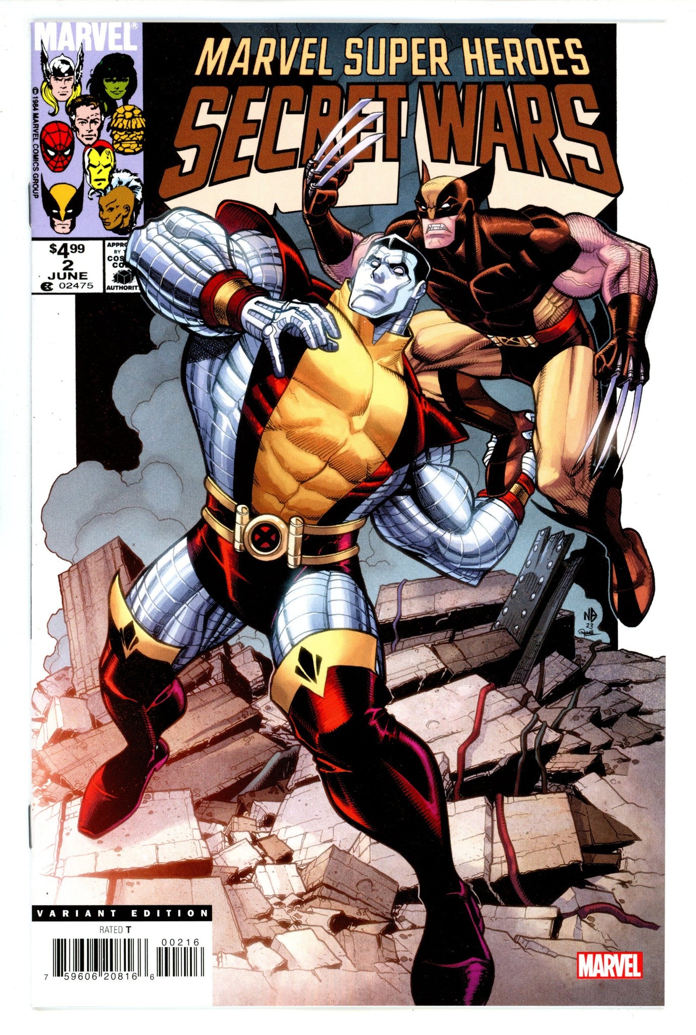 Marvel Super Heroes Secret Wars 2 Bradshaw Facsimile Incentive Variant NM- (2024)