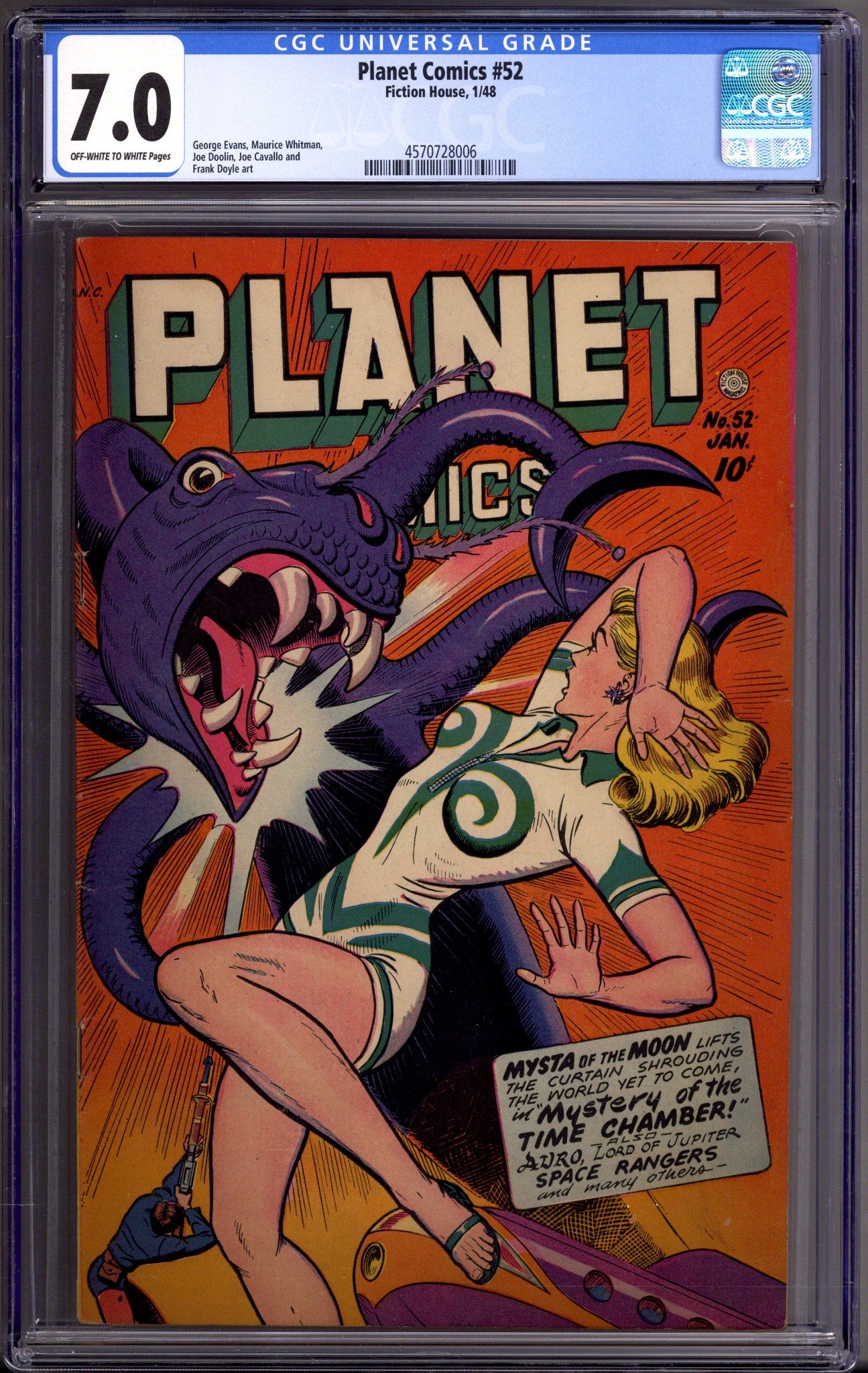 Planet Comics Vol 1 52 CGC 7.0 (FN/VF) (1948) 