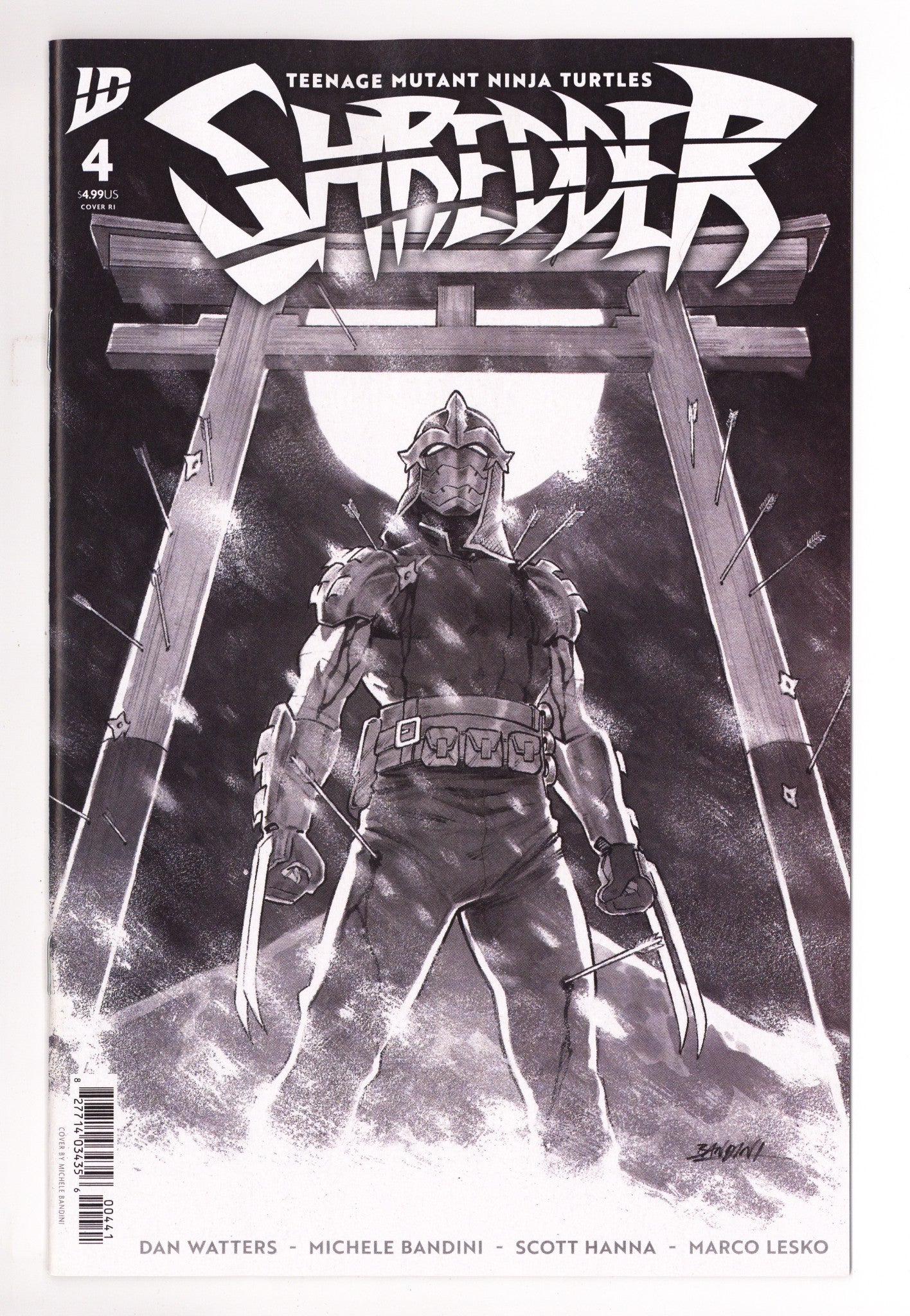 Teenage Mutant Ninja Turtles: Shredder 4 Bandini B&W Incentive NM- (2025)
