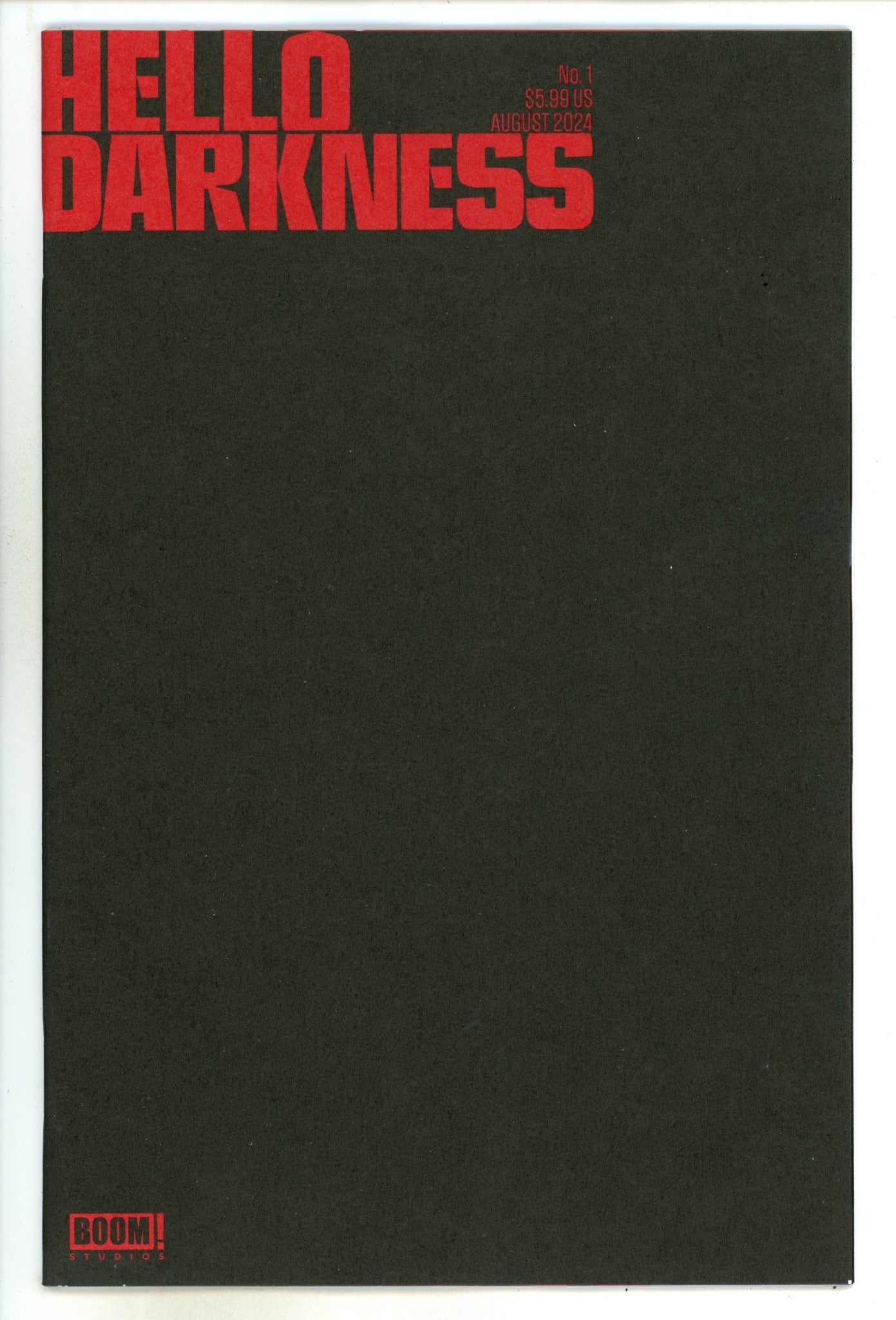 Hello Darkness 1 3rd Print Blank Variant (2024)