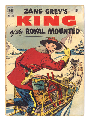 Four Color Vol 2 363 VG- (3.5) Zane Grey's King of the Royal Mounted (1951)