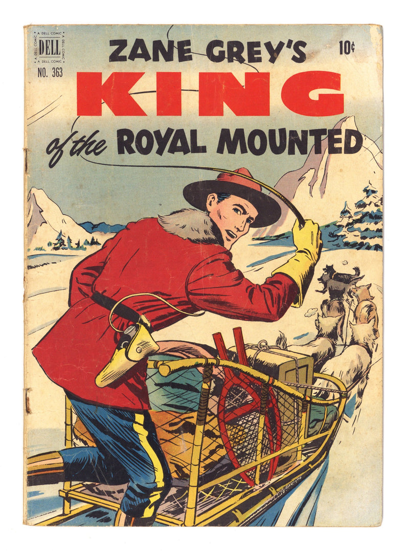 Four Color Vol 2 363 VG- (3.5) Zane Grey's King of the Royal Mounted (1951) 