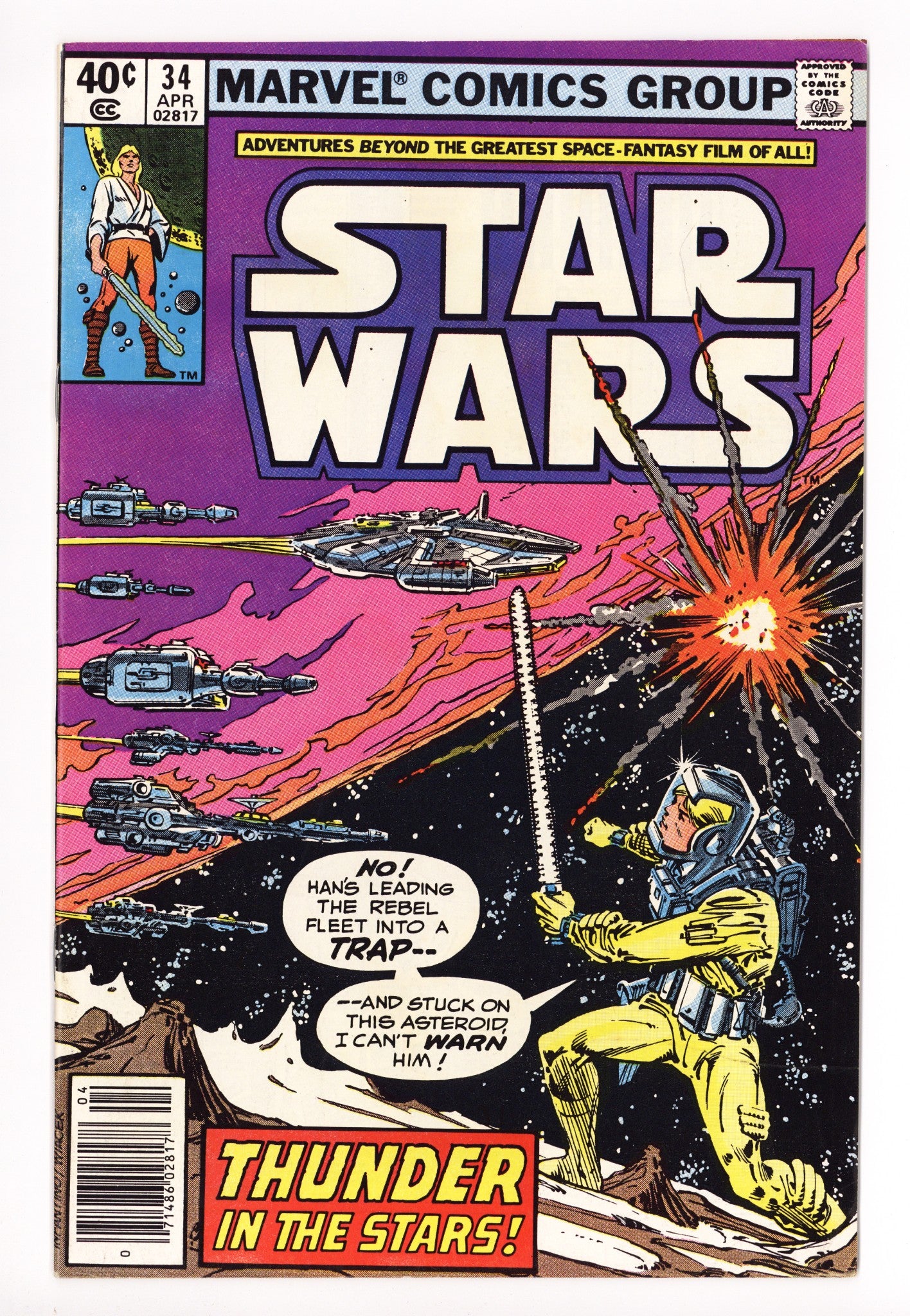 Star Wars Vol 1 34 VF- (7.5) (1980) Newsstand 