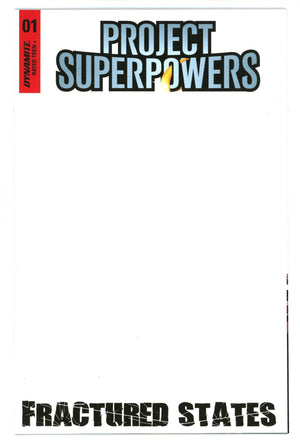 Project Superpowers: Fractured States 1 High Grade (2022) Blank Variant