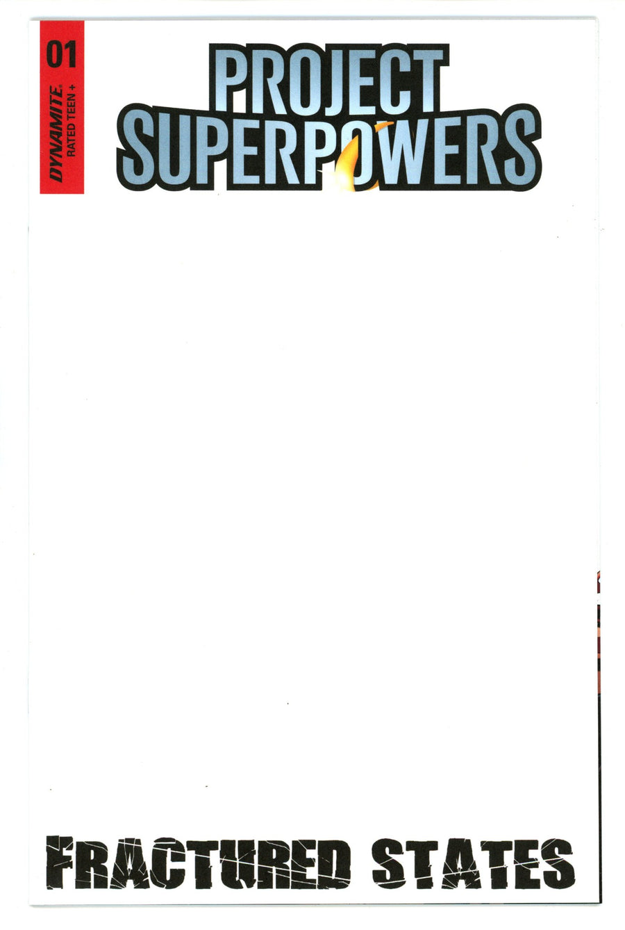 Project Superpowers: Fractured States 1 High Grade (2022) Blank Variant 