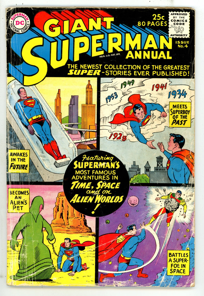 Superman Annual Vol 1 4 GD/VG (3.0) (1961) 