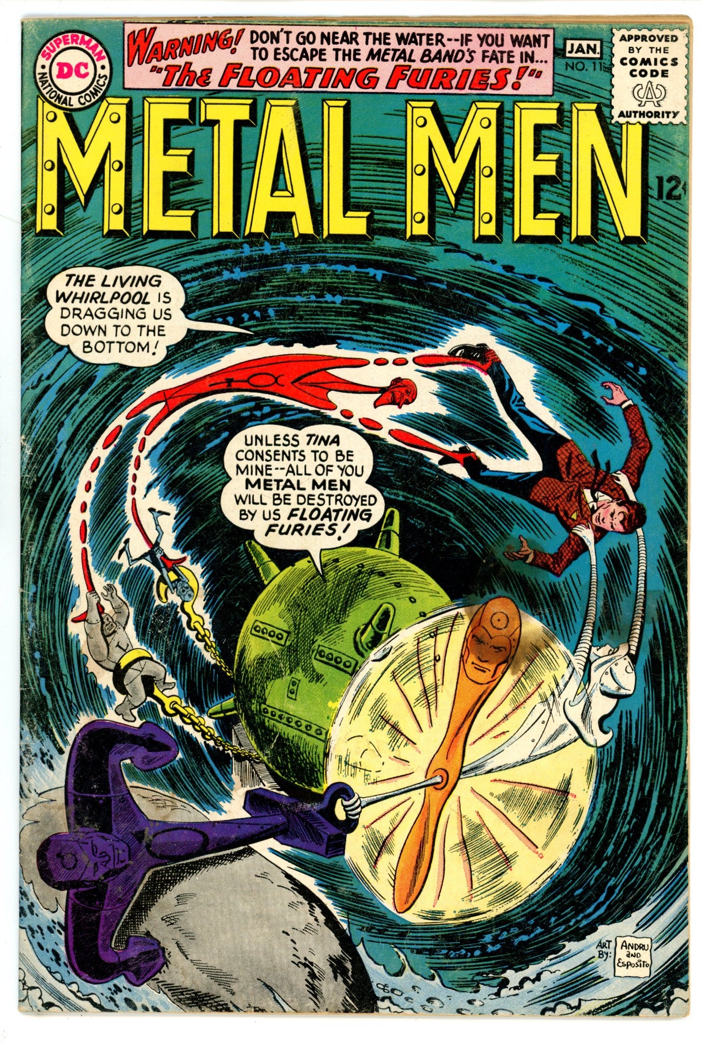 Metal Men Vol 1 11 GD/VG (3.0) (1964) 