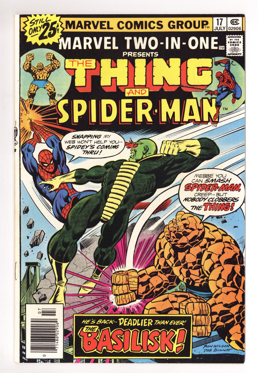 Marvel Two-in-One Vol 1 17 VF+ (8.5) (1976) 