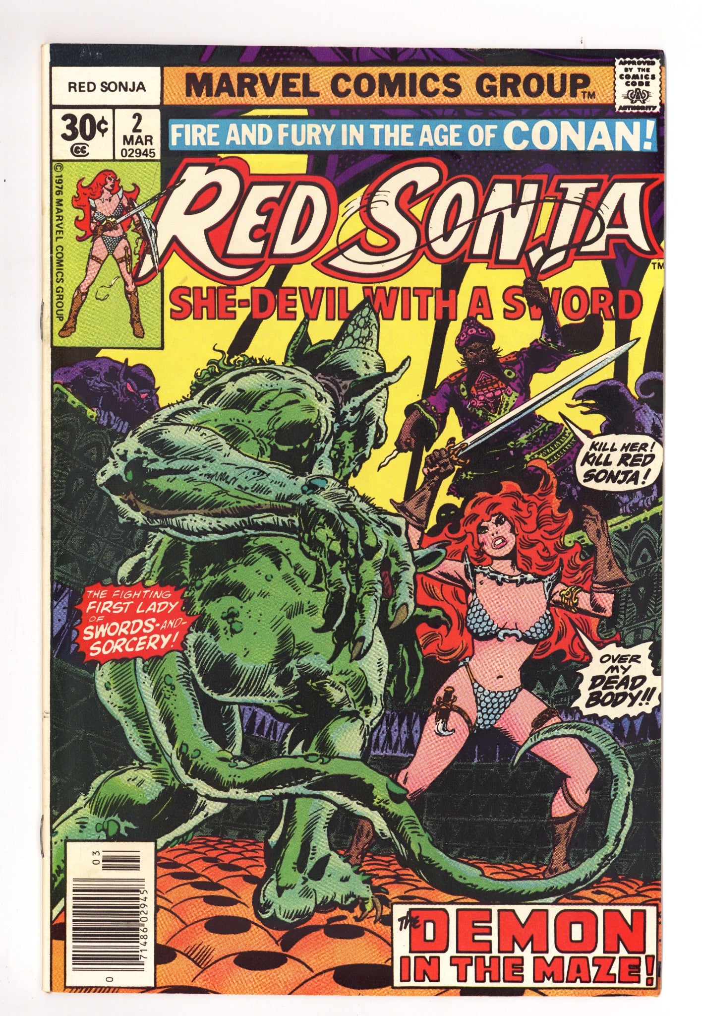 Red Sonja Vol 1 2 FN (6.0) (1977) 