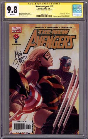 New Avengers Vol 1 17 CGC 9.8 (NM/M) (2006) Signed x1 Cover Mike Deodato