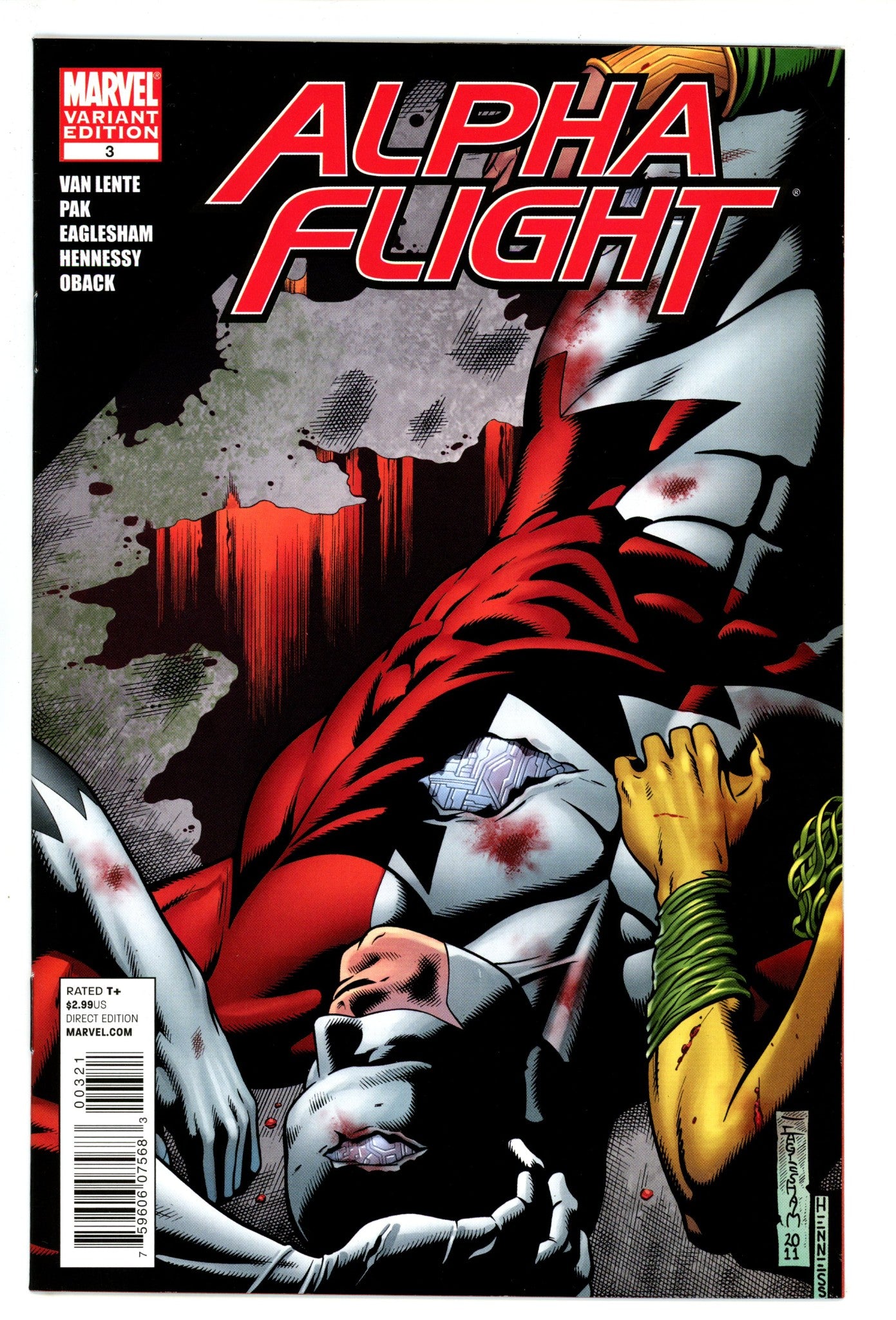 Alpha Flight Vol 4 3 VF/NM (9.0) (2011) Eaglesham Incentive Variant 
