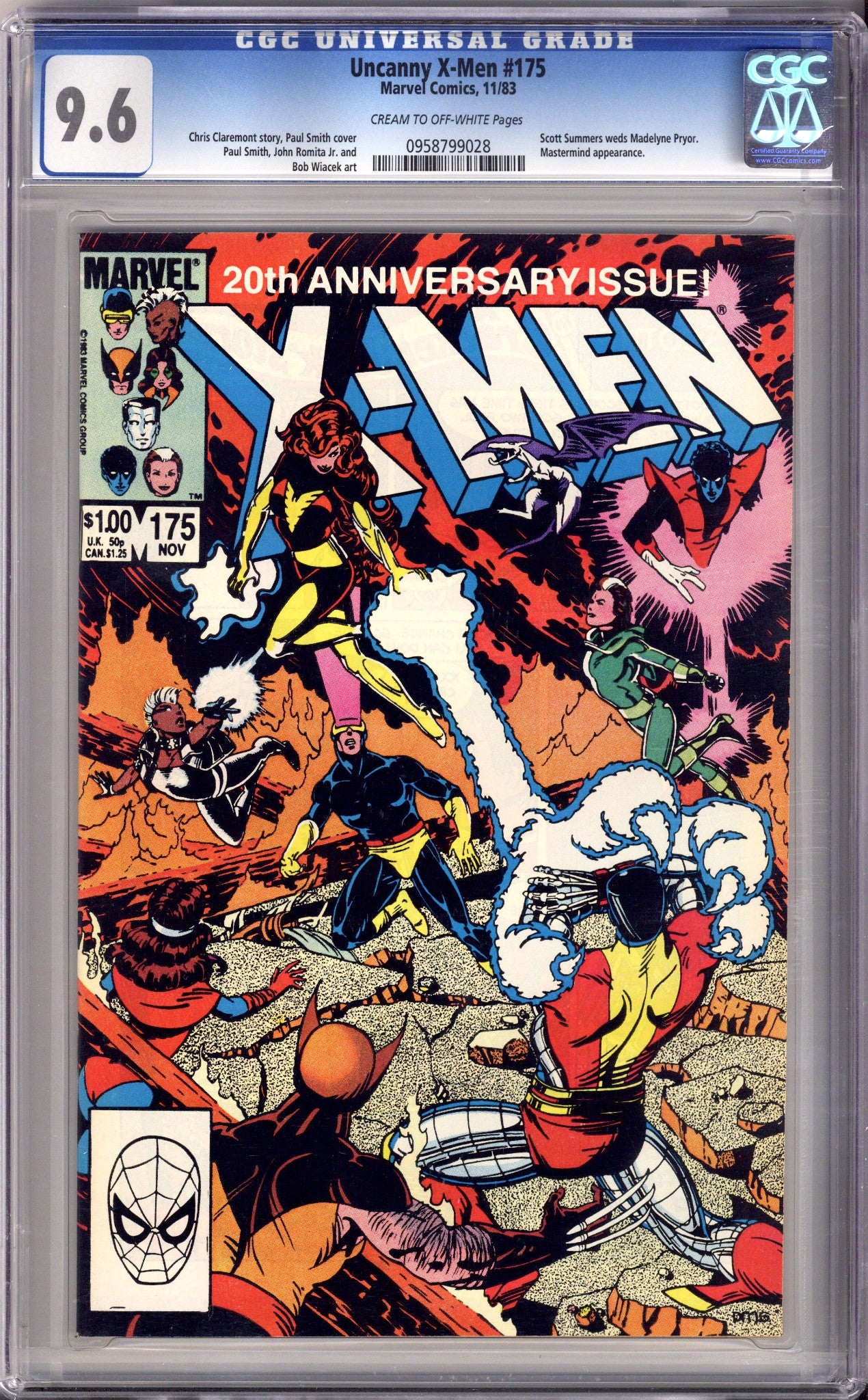 The Uncanny X-Men Vol 1 175 CGC 9.6 (NM+) (1983) 