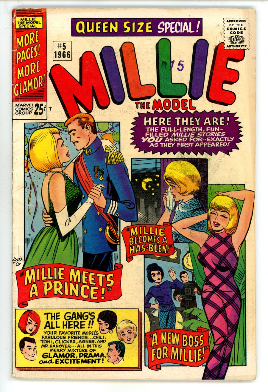 Millie the Model Annual 5 VG+ (4.5) (1966) 