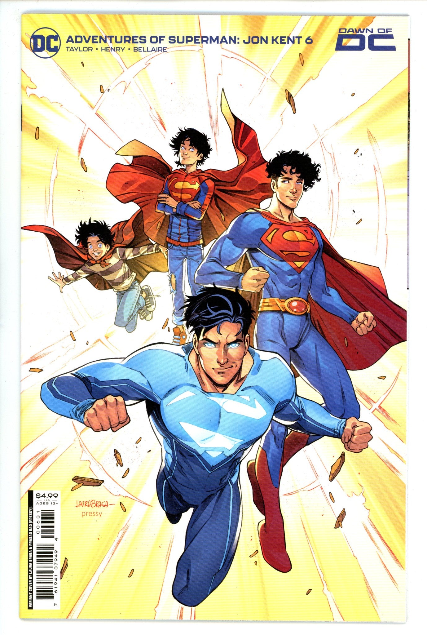 Adventures of Superman: Jon Kent 6 High Grade (2023) Braga Variant 