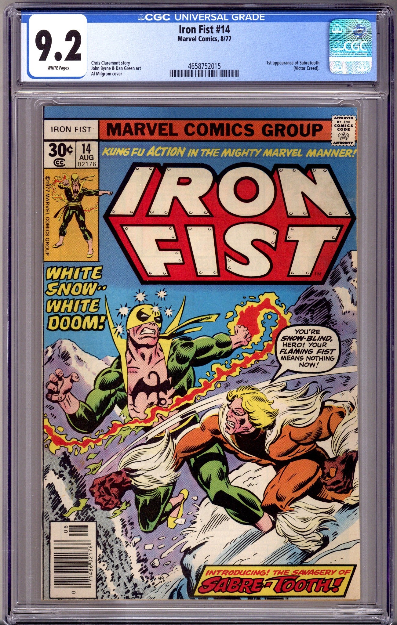 Iron Fist Vol 1 14 CGC 9.2 (NM-) (1977) 