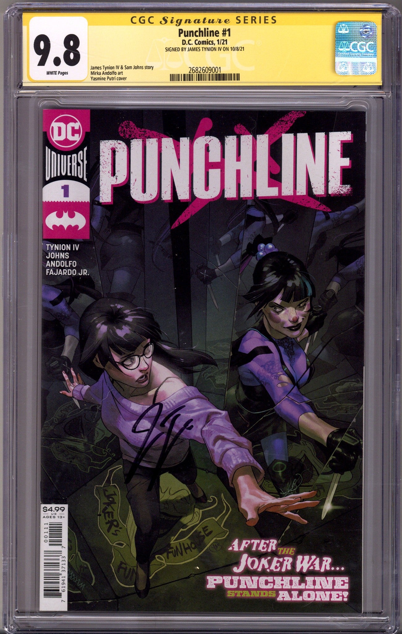 Punchline 1 CGC 9.8 (NM/M) (2021) Signed x1 Cover James Tynion 