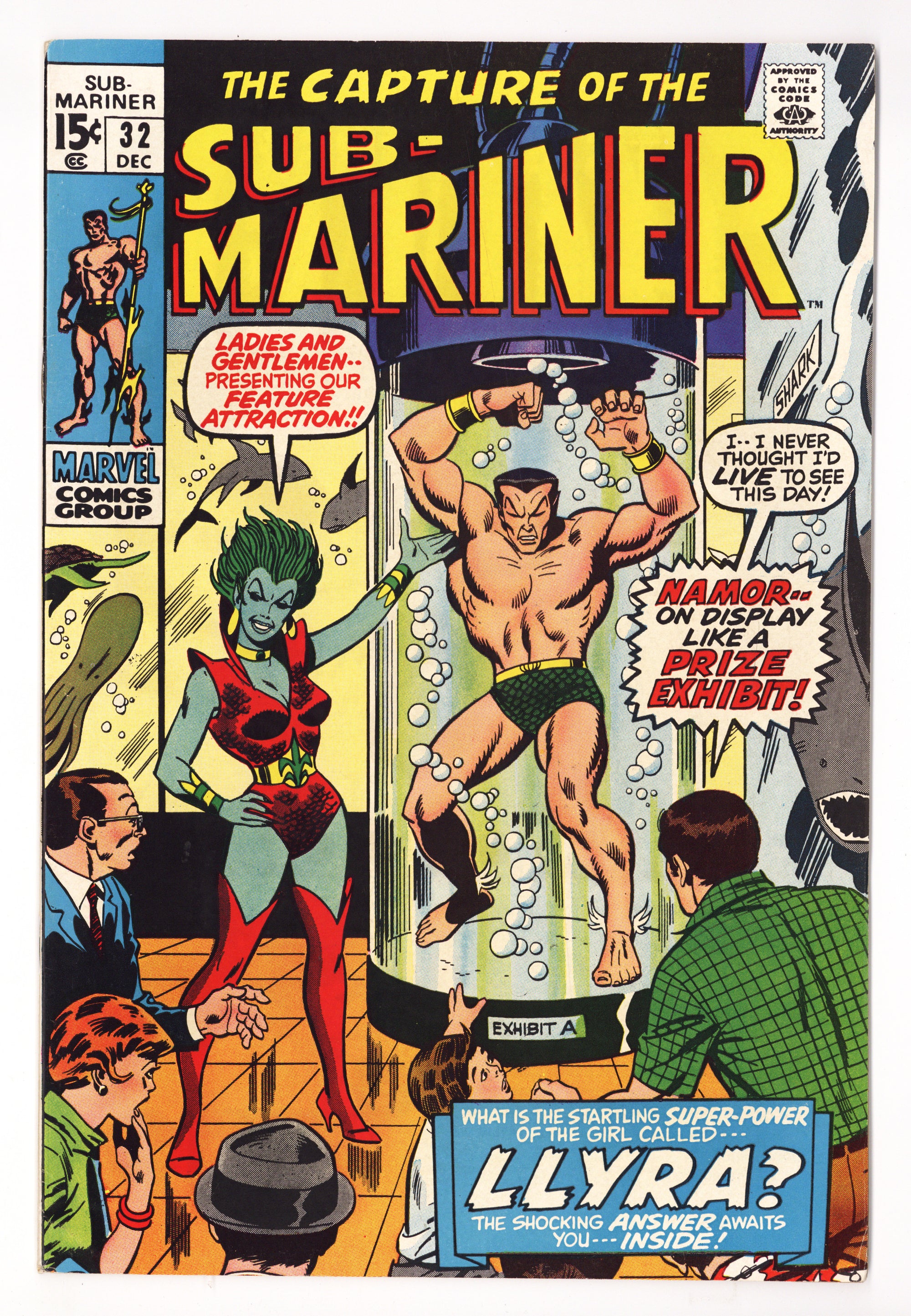 Sub-Mariner Vol 1 32  FN/VF (7.0)   (1970)        