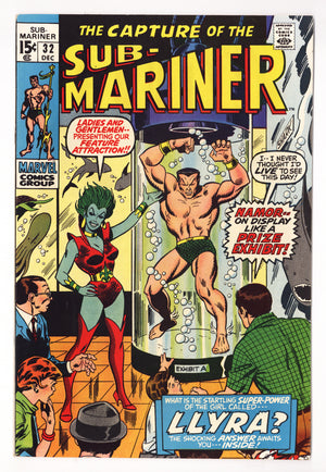 Sub-Mariner Vol 1 32  FN/VF (7.0)   (1970)