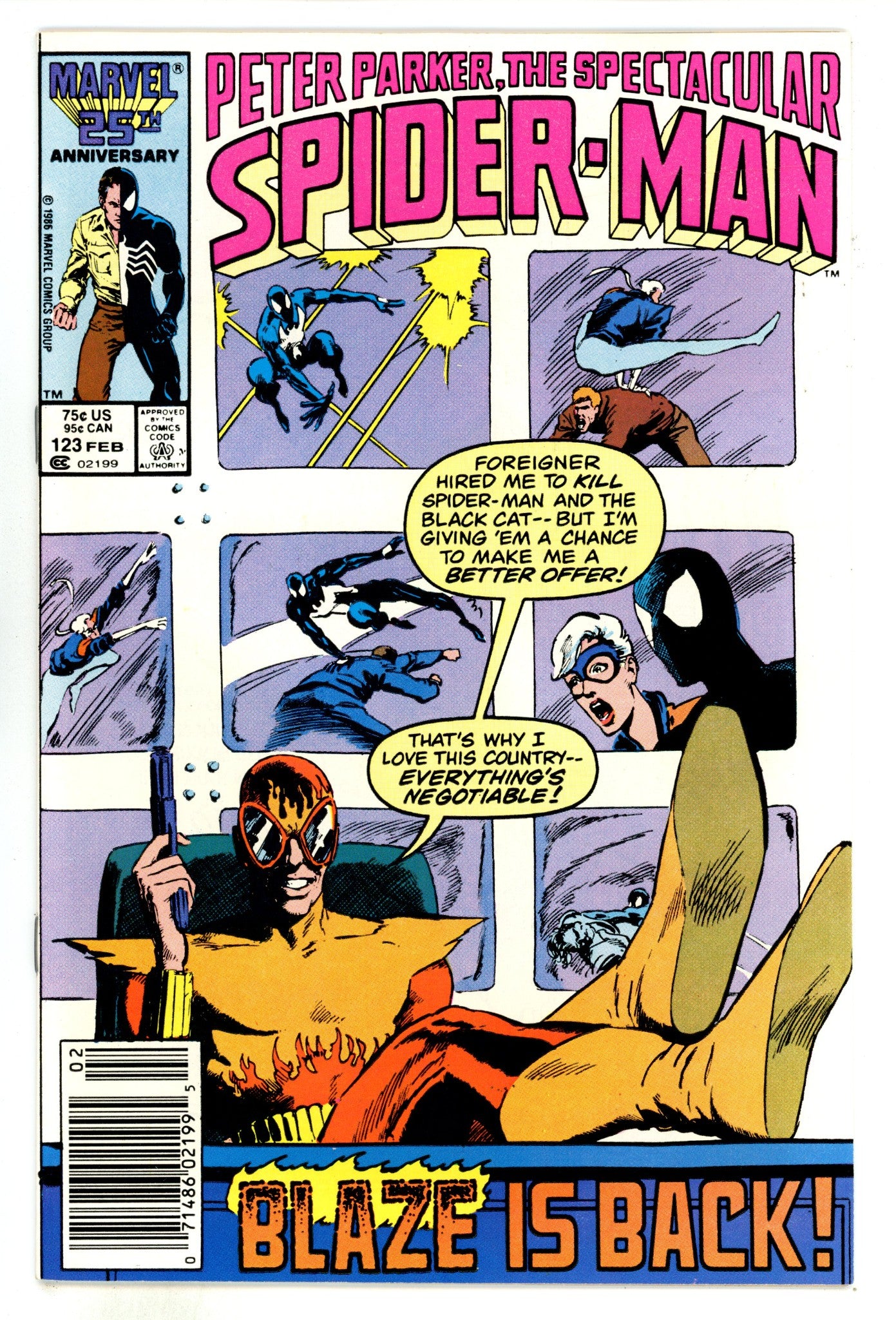 The Spectacular Spider-Man Vol 1 123 High Grade (1987) Newsstand 