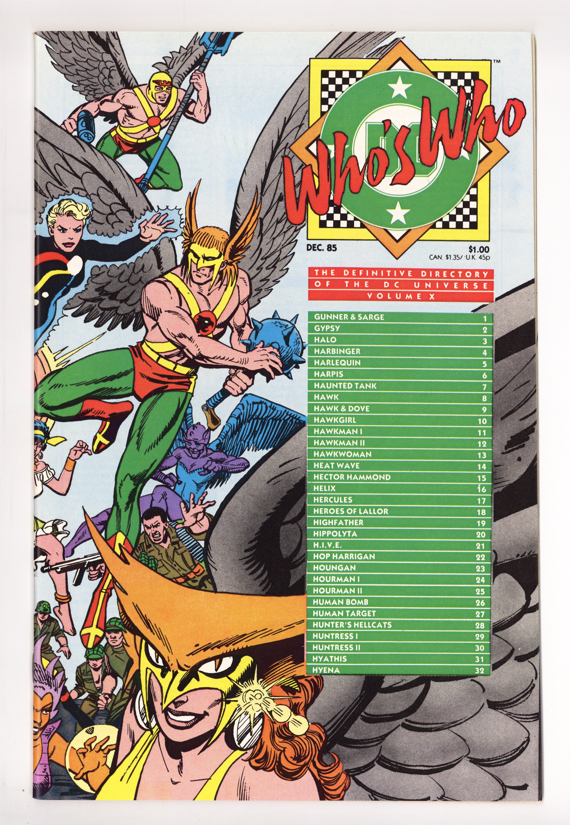 Who's Who: The Definitive Directory of the DC Universe 10 High Grade (1985) 