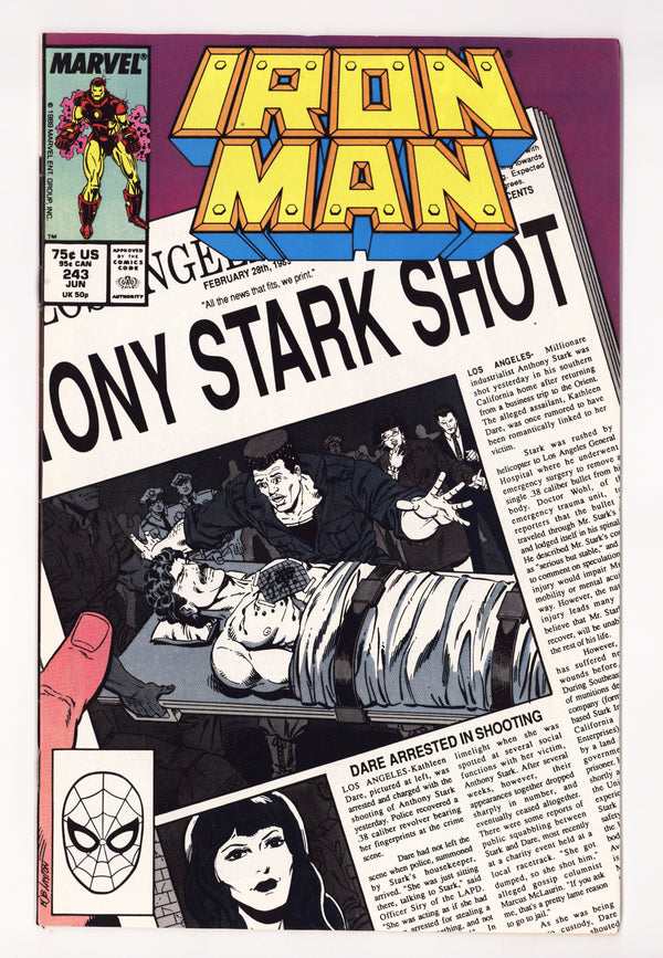Iron Man Vol 1 243 High Grade (1989)