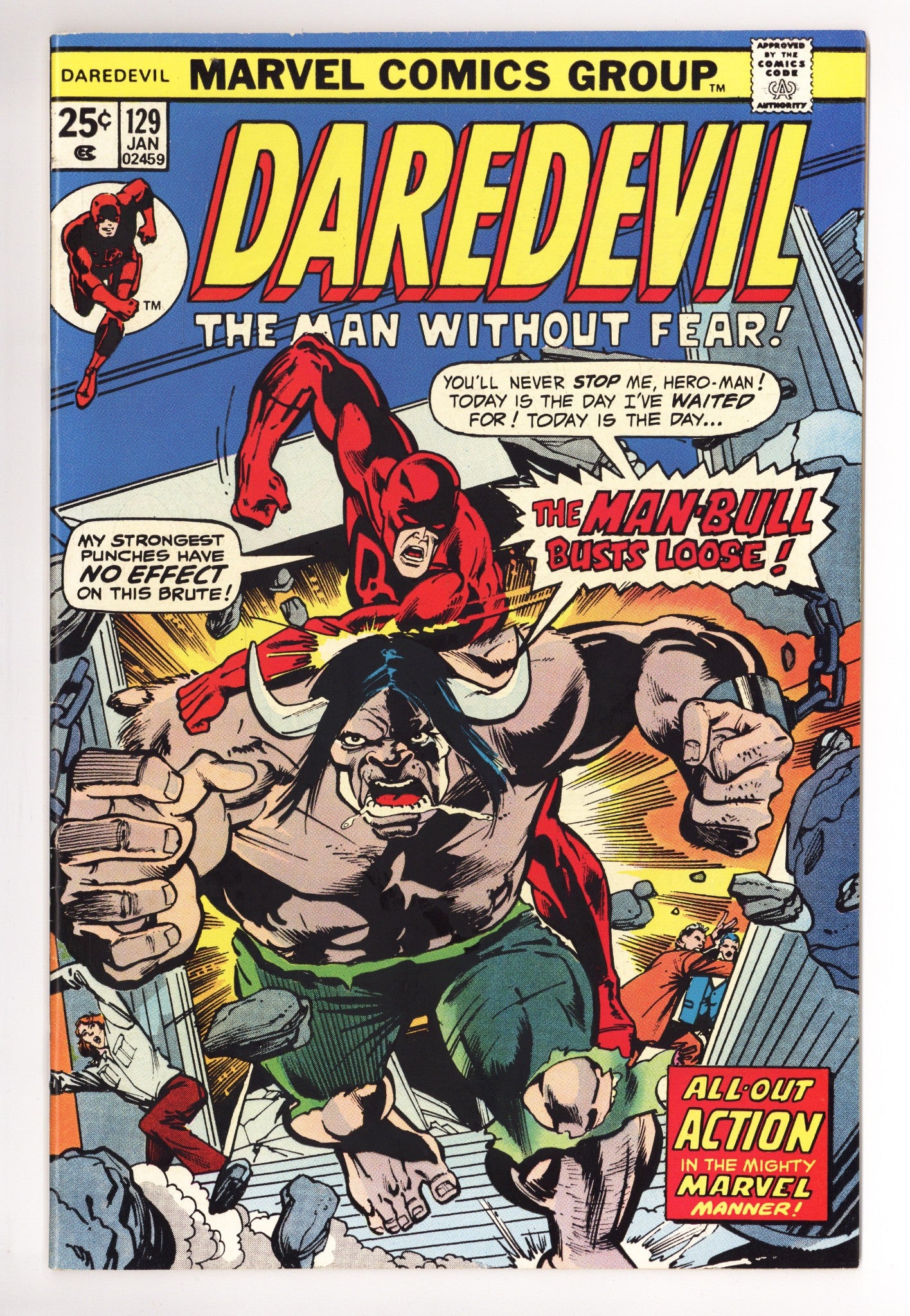 Daredevil Vol 1 129 VF+ (8.5) (1976) 