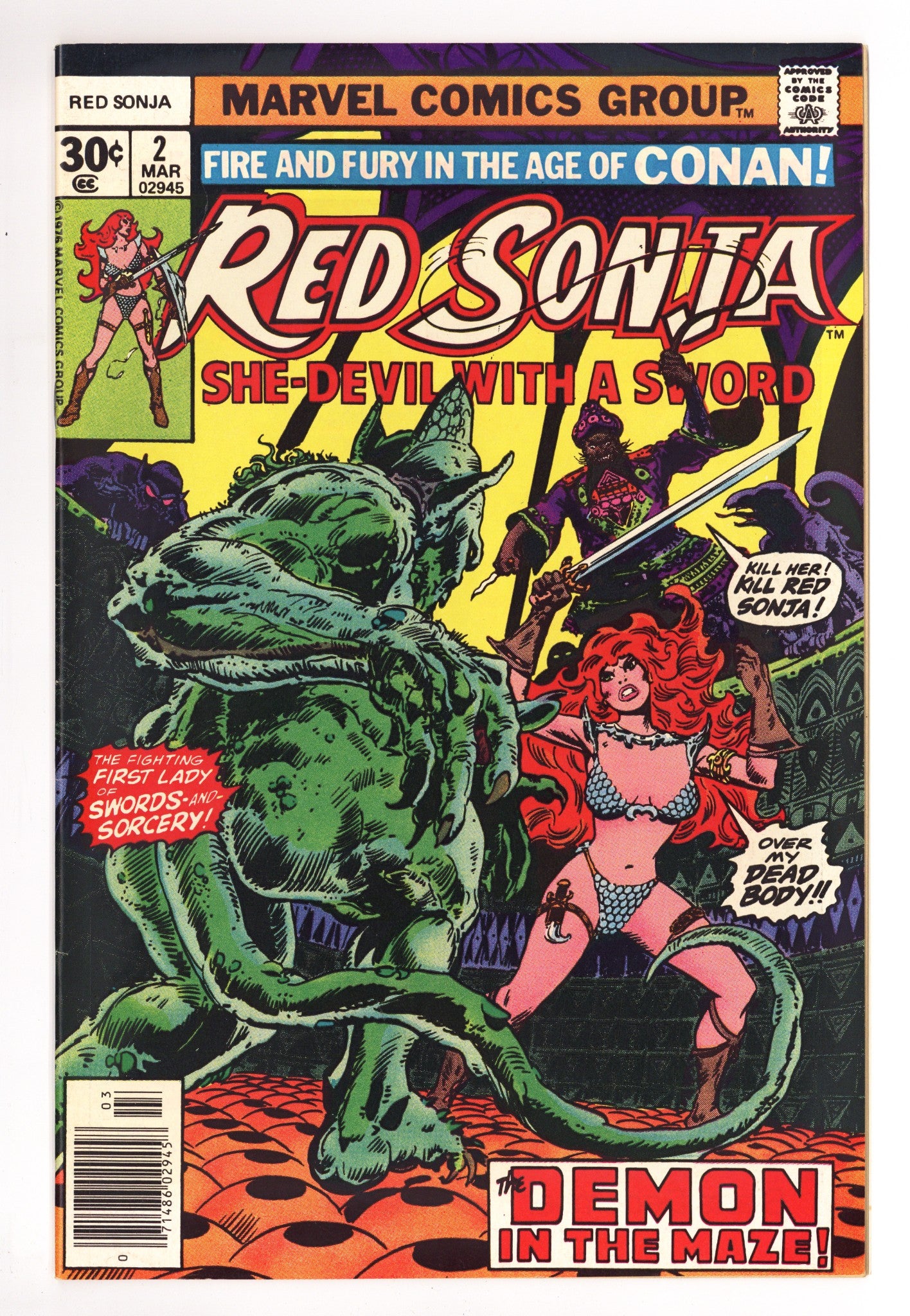 Red Sonja Vol 1 2 VF+ (8.5) (1977) 