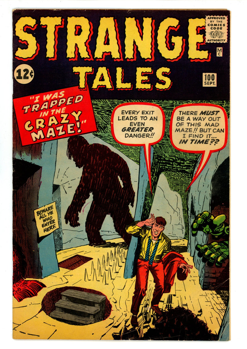 Strange Tales Vol 1 100 FN- (5.5) (1962) 