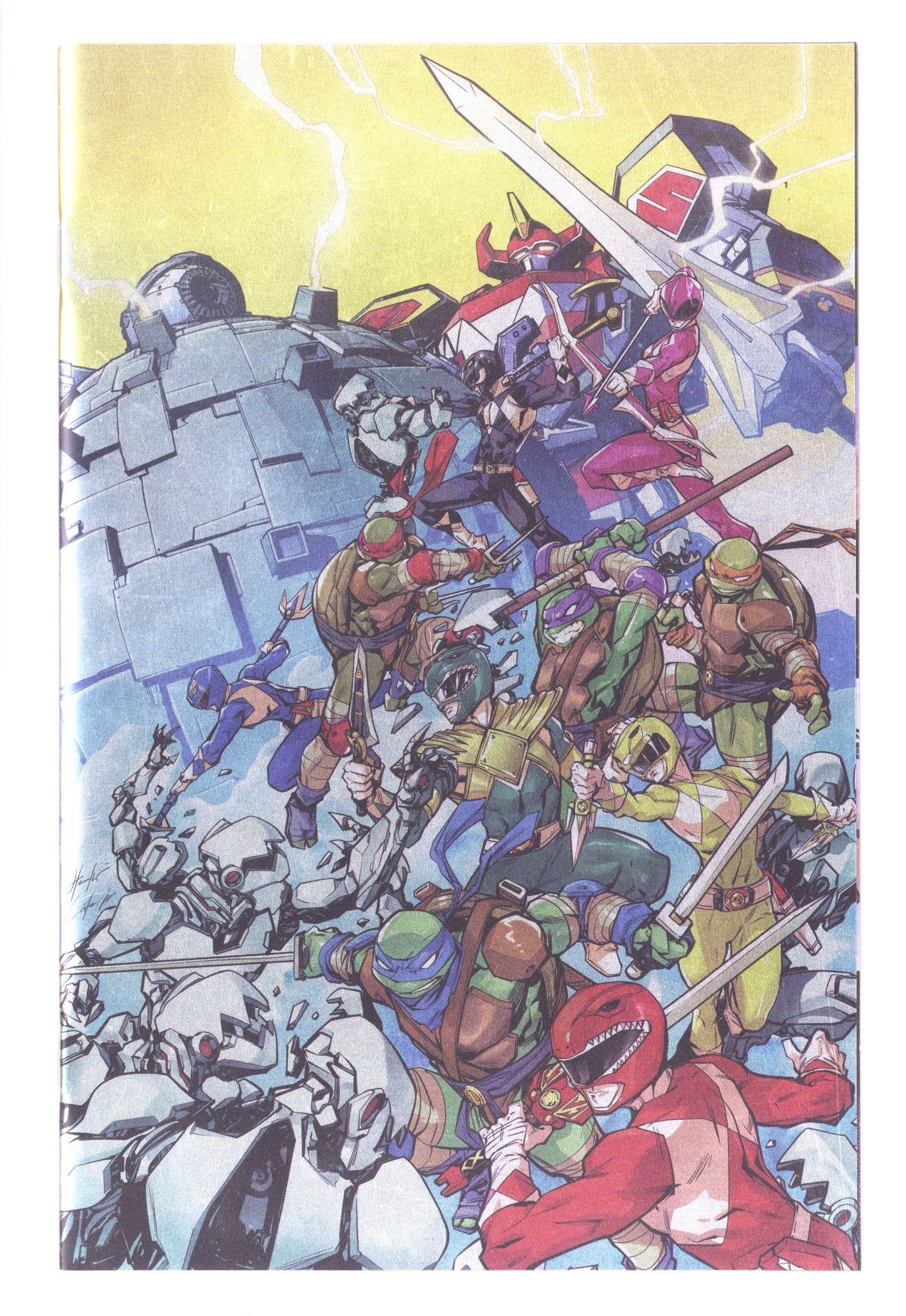 Mighty Morphin Power Rangers/Teenage Mutant Ninja Turtles III  4 Prasetya  Foil Stamp Virgin Incentive NM-  (2026)