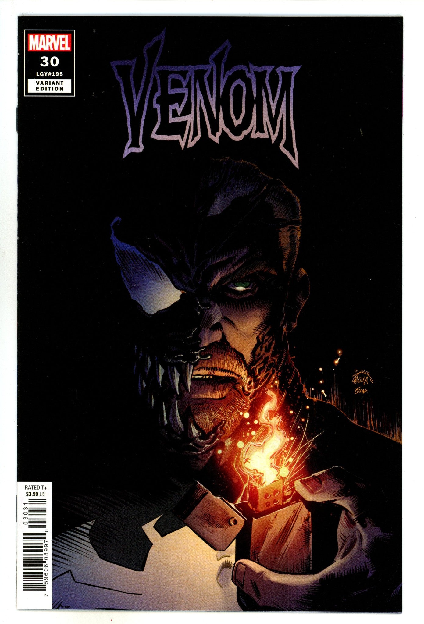 Venom Vol 4 30 (195) High Grade (2021) Stegman Variant 