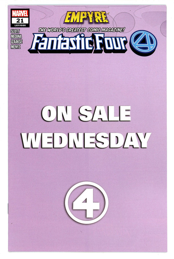 Fantastic Four Vol 6 21 (666) High Grade (2020) Wednesday Variant