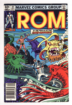 Rom Vol 1 34 Mid Grade (1982) Newsstand