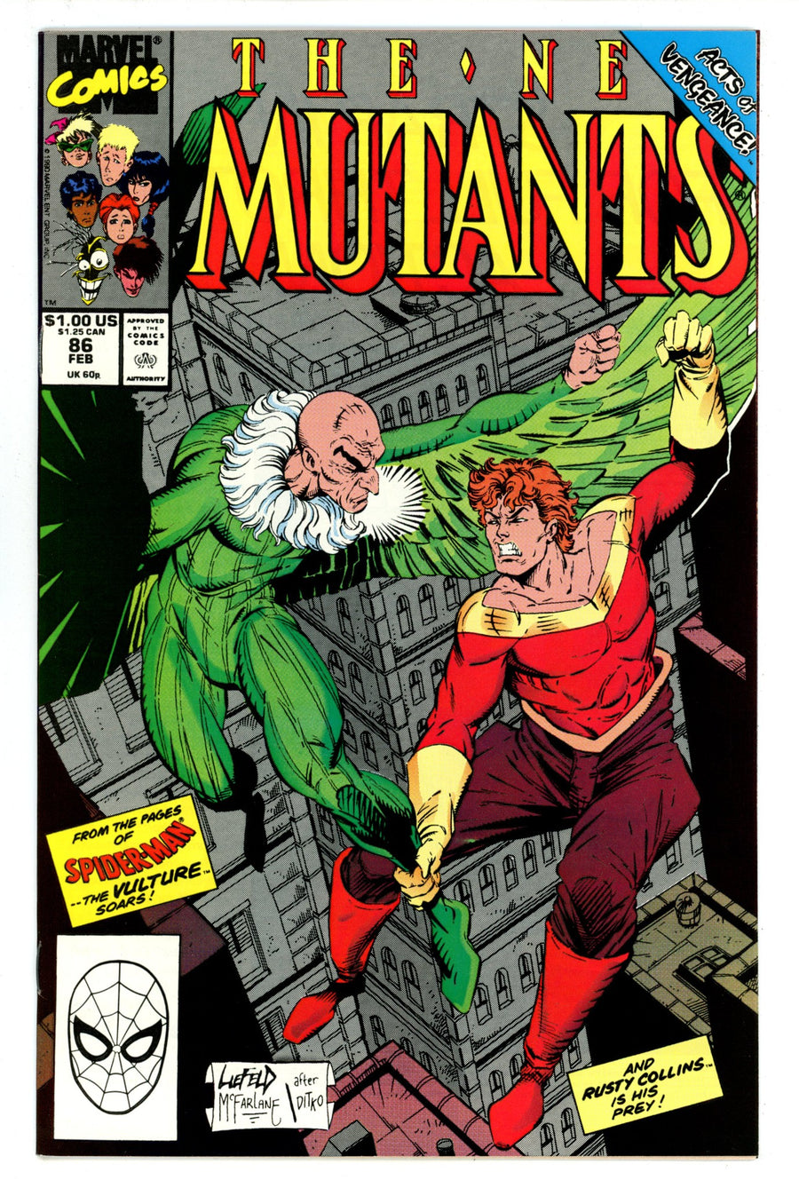 The New Mutants Vol 1 86 VF+ (8.5) (1990) 