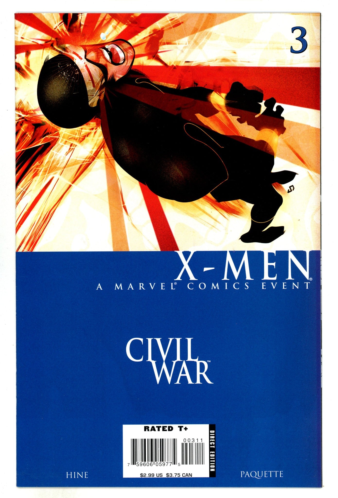 Civil War: X-Men  3  High Grade  (2006)  
