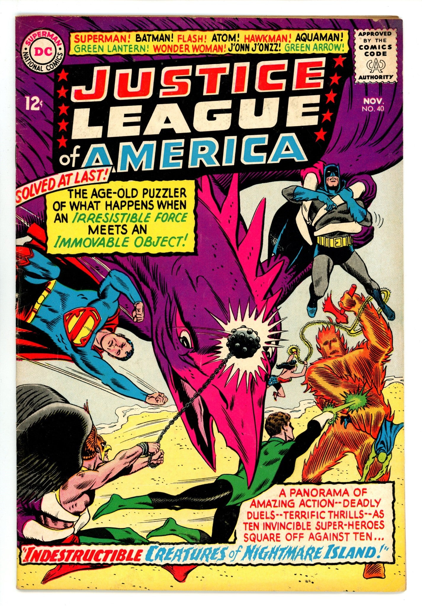Justice League of America Vol 1 40 FN- (5.5) (1965) 