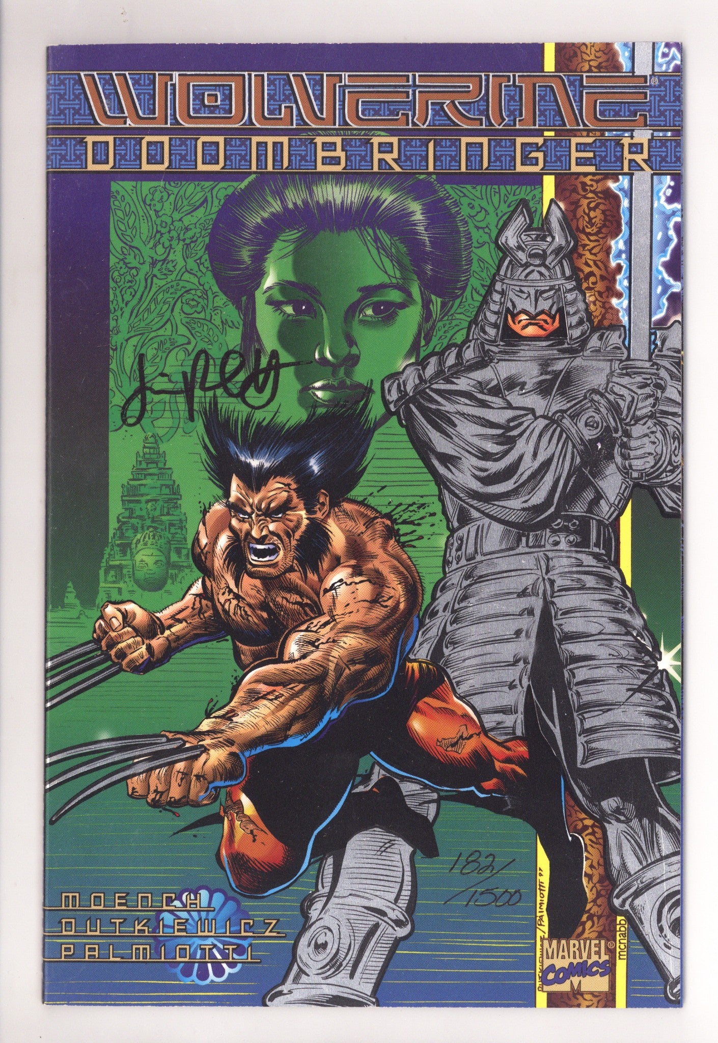Wolverine: Doombringer   [nn]  NM (9.4)   (1997) Dynamic Forces Foil Variant  Signed x1 Cover Jimmy Palmiotti 