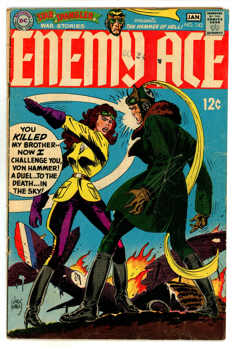 Star Spangled War Stories Vol 1 142 VG (4.0) (1968) 