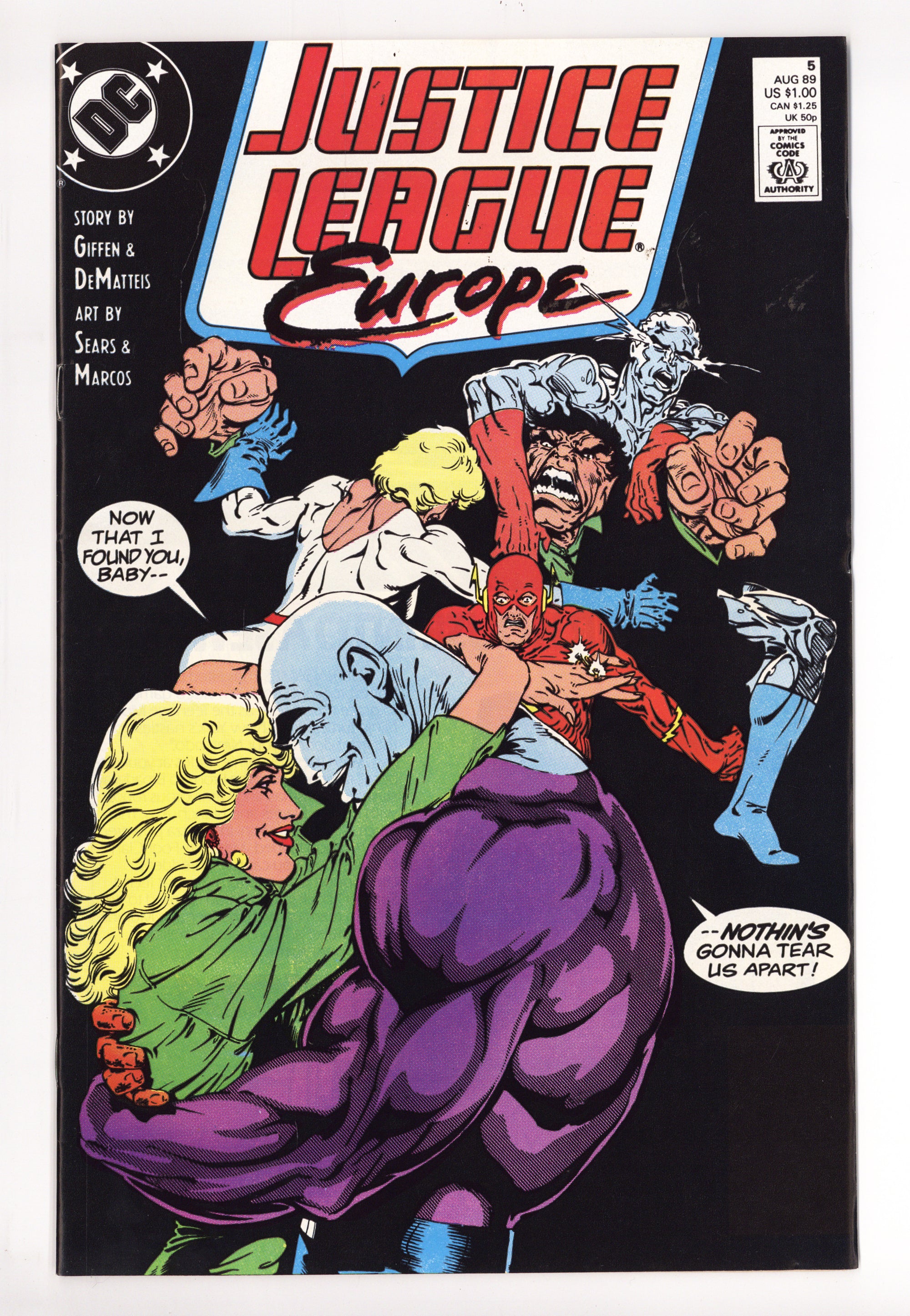Justice League Europe 5 Mid Grade (1989) 