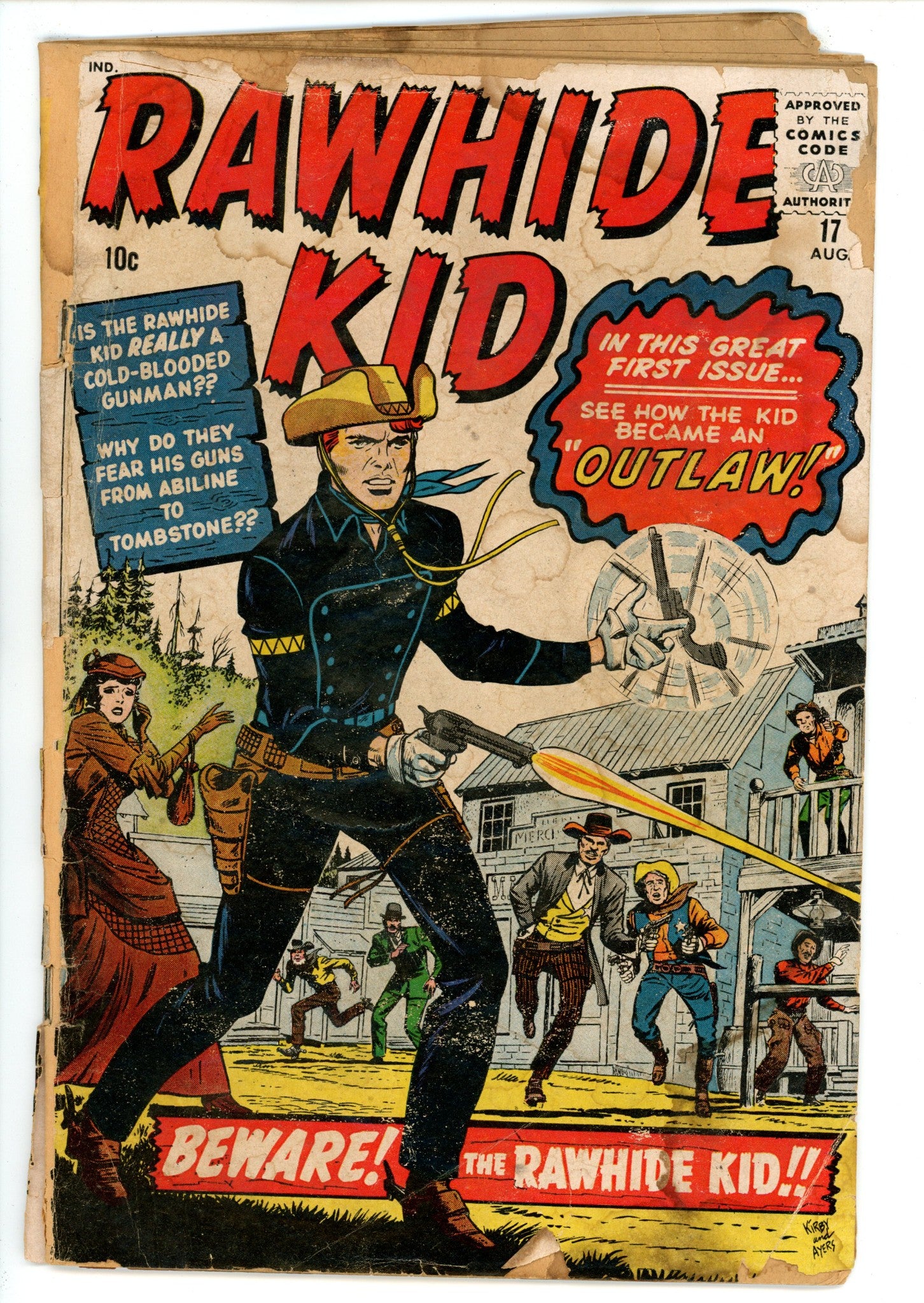 The Rawhide Kid Vol 1 17 PR (0.5) Spine Completely Split (1960) 