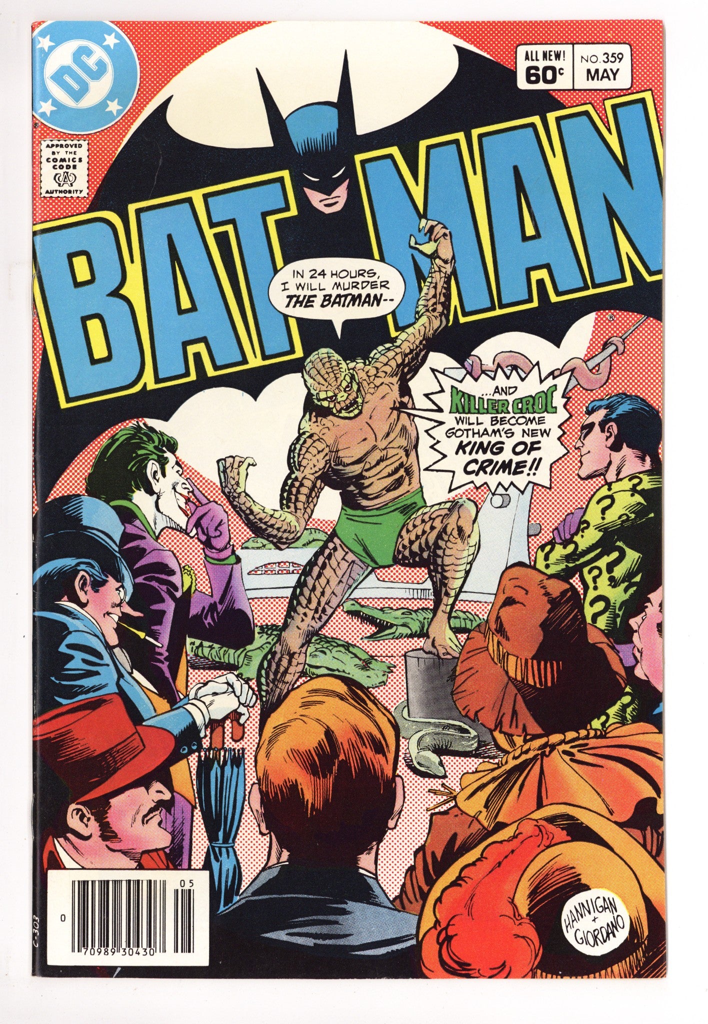 Batman Vol 1 359 VF+ (8.5) (1983) Newsstand 